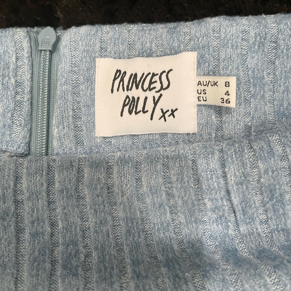 Princess Polly baby blue mini skirt